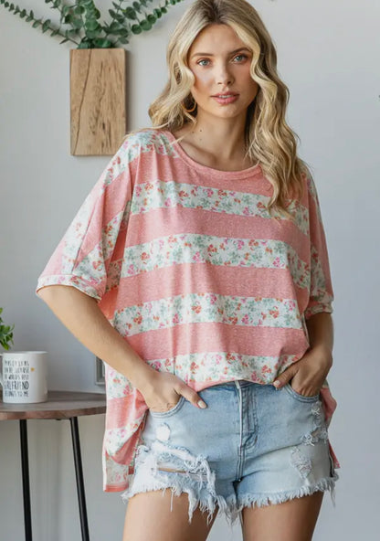 Fiona Floral Oversized top