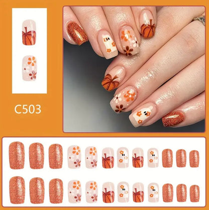 Fall Leaves Nails