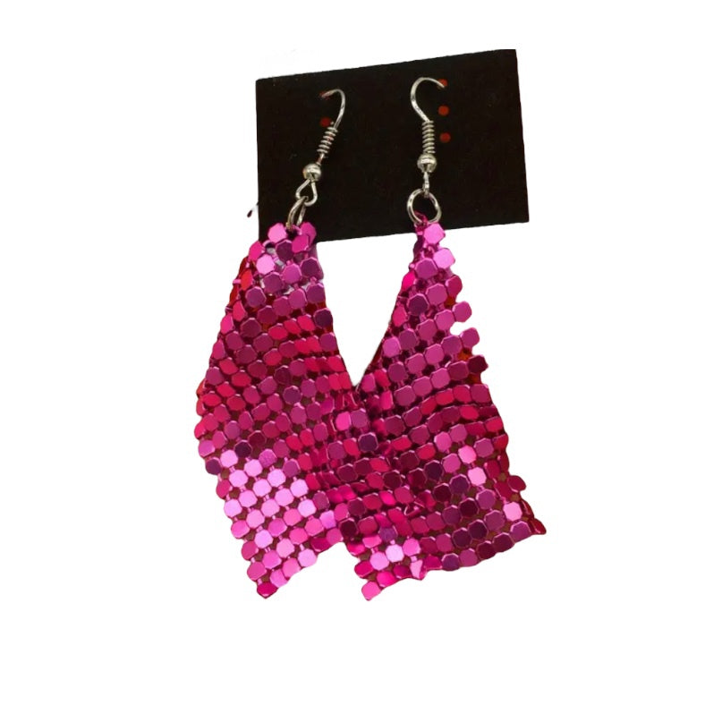 Hot Pink Dazzle Earrings