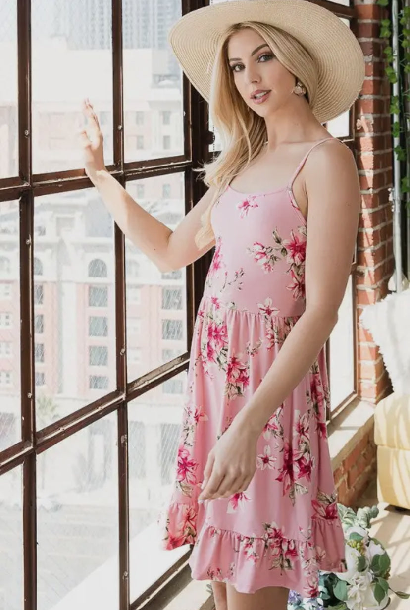 French Floral Dress