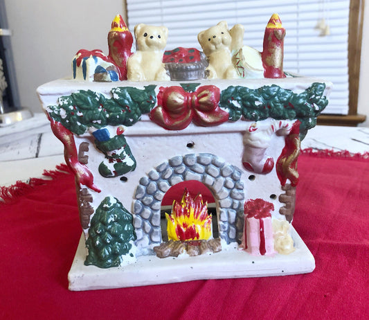 Holiday Porcelain Chimney with animals