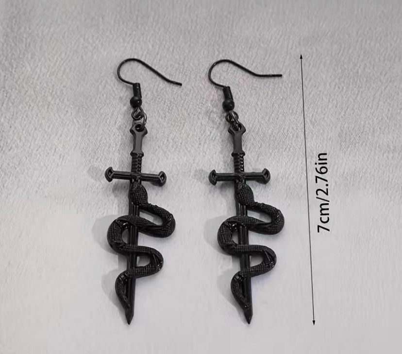 Snake Dagger earrings