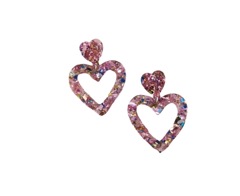 HeartBreaker Earrings Pink