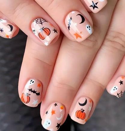 Cute Pumpkin Nails