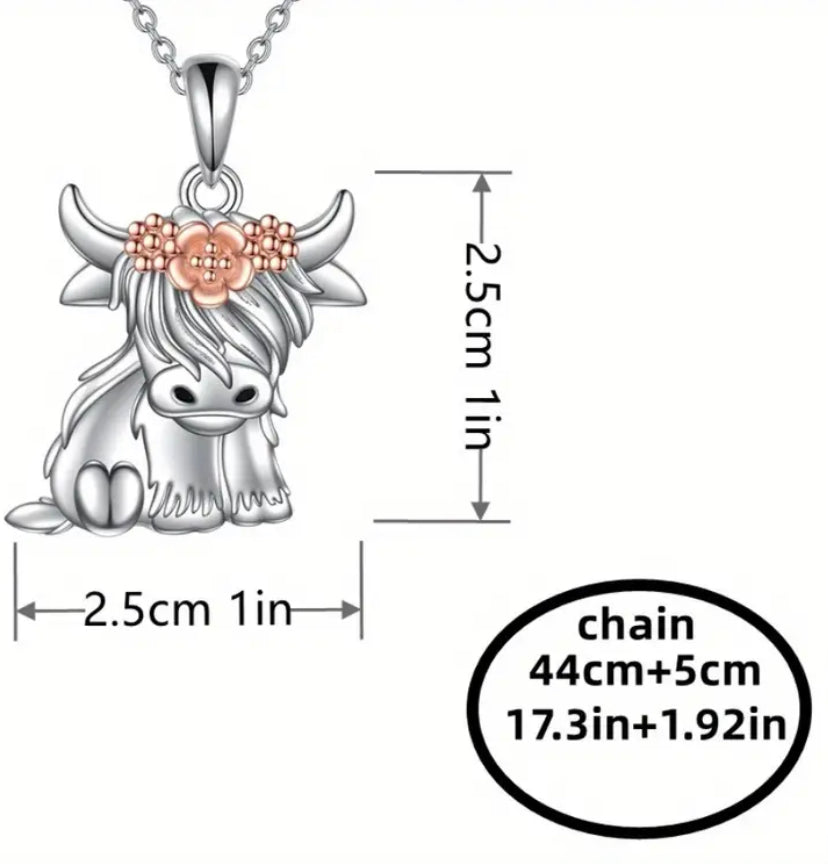 Highland Cow Necklace