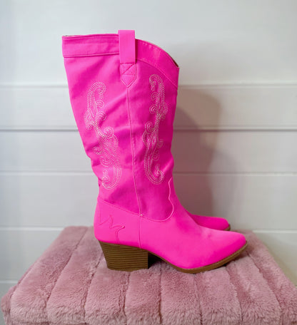 Rockin Hot Pink Boots