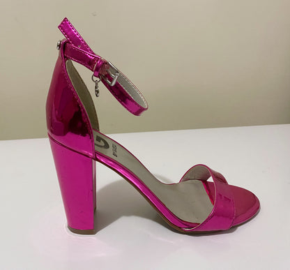 Hot Pink metallic Guess pumps size 7.5