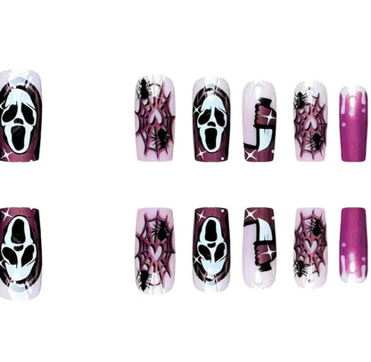 Scream Halloween Nails