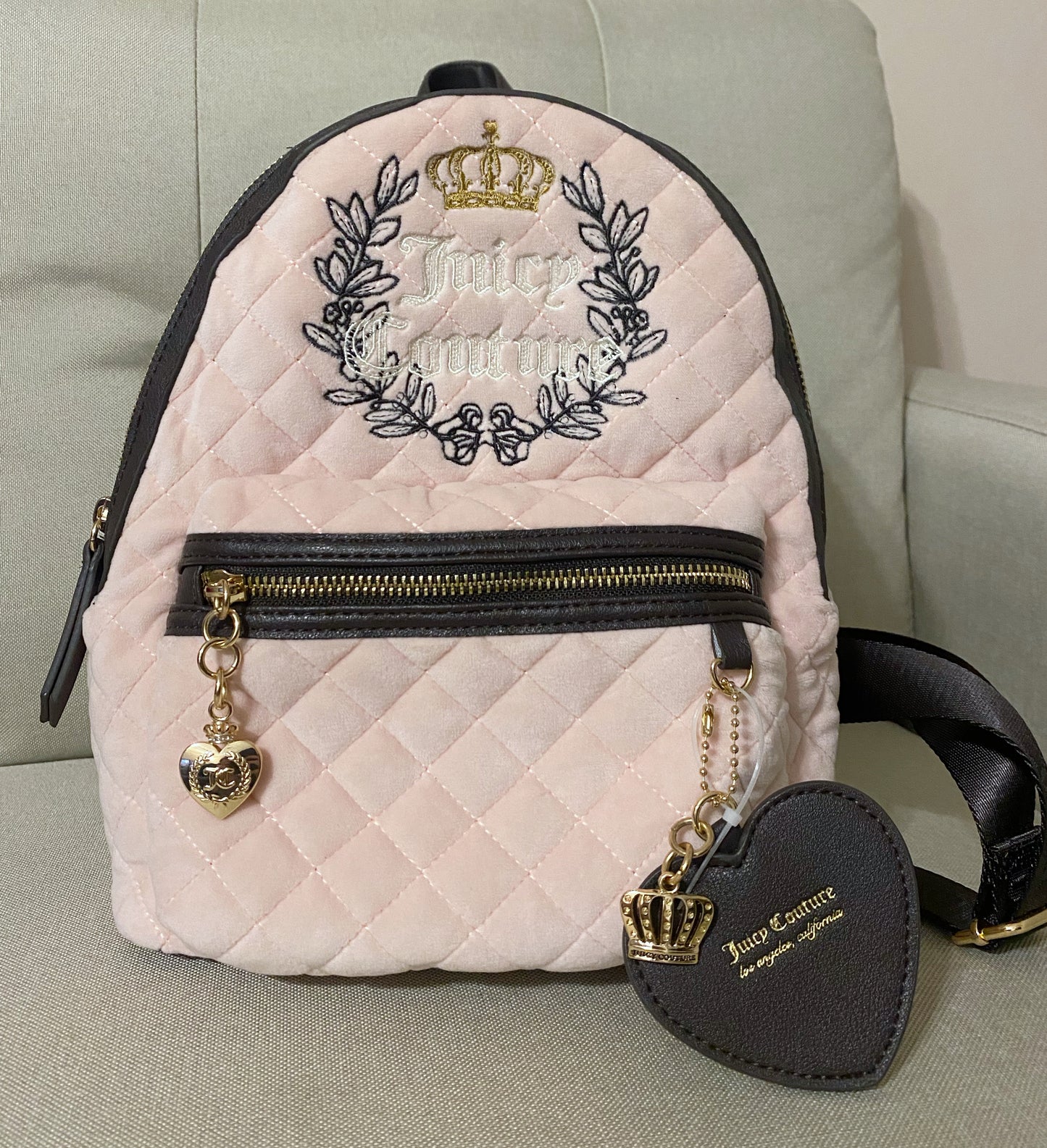 Juicy Couture pink backpack