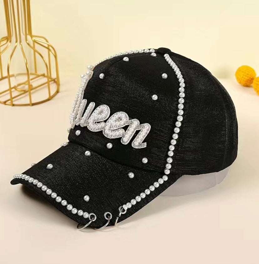 Queen Faux Pearl Hat