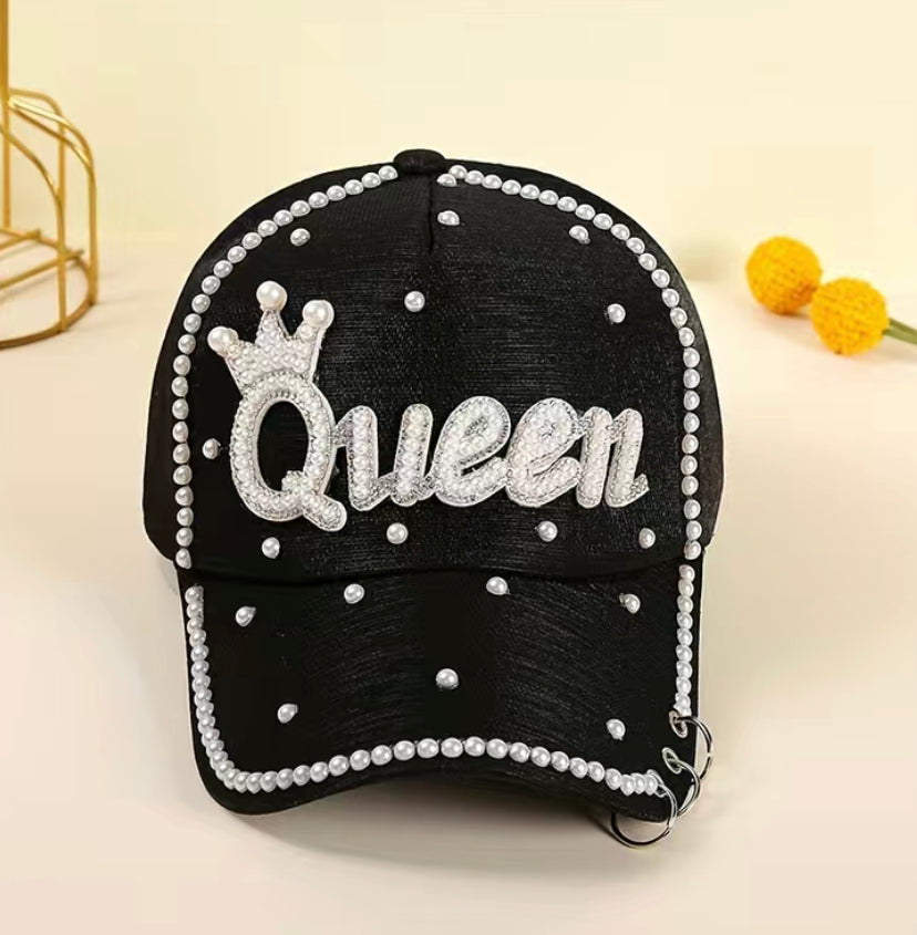 Queen Faux Pearl Hat