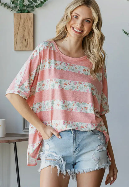 Fiona Floral Oversized top