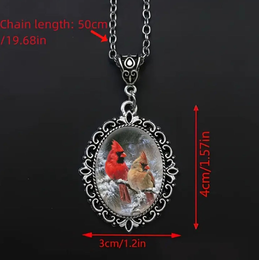 Cozy Cardinals Necklace