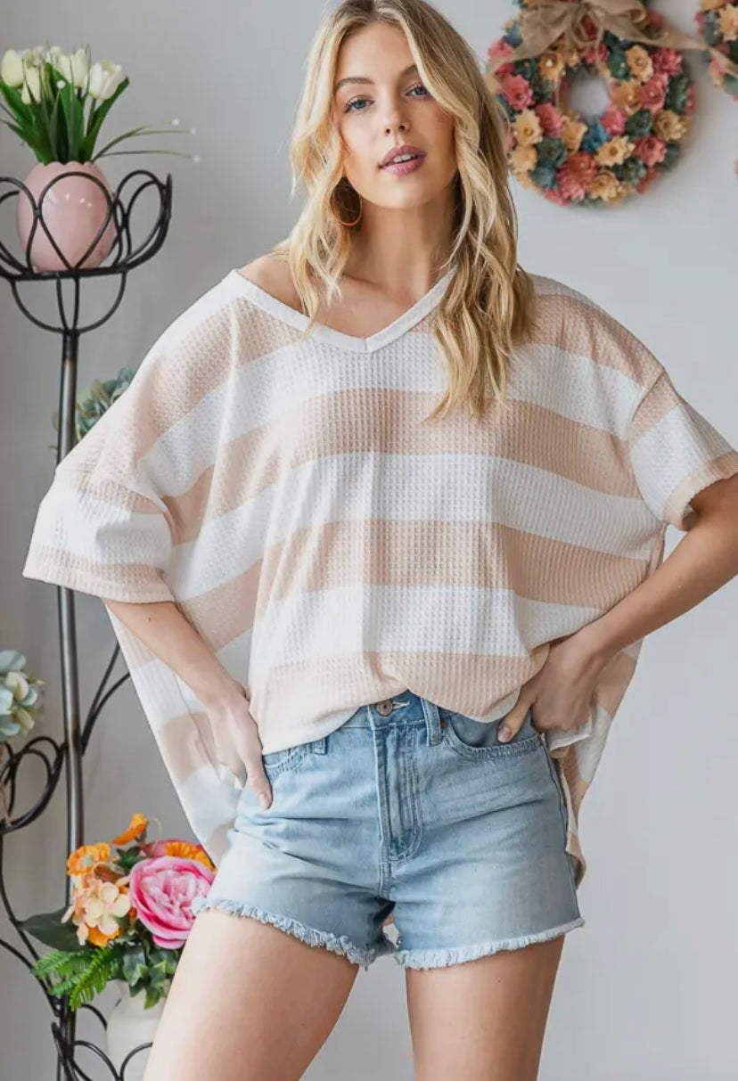 Sophia Stripe Oversized top