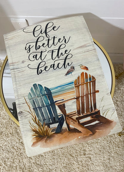 Life is Better at the Beach garden flag