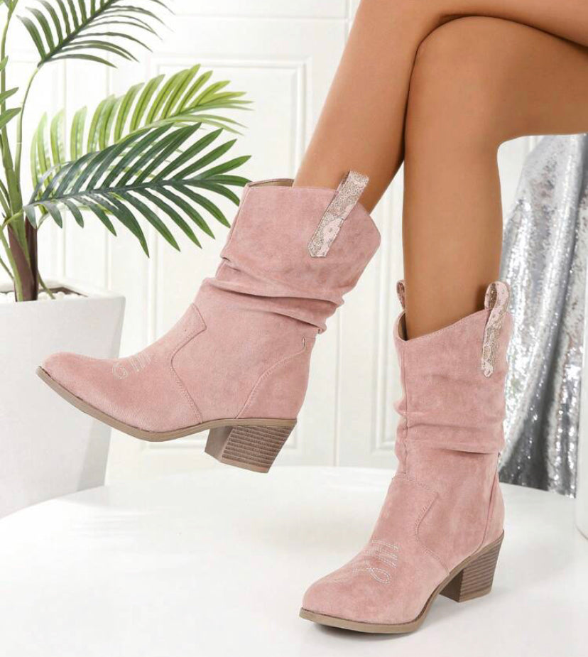 Pixie Pink Cowboy Boots