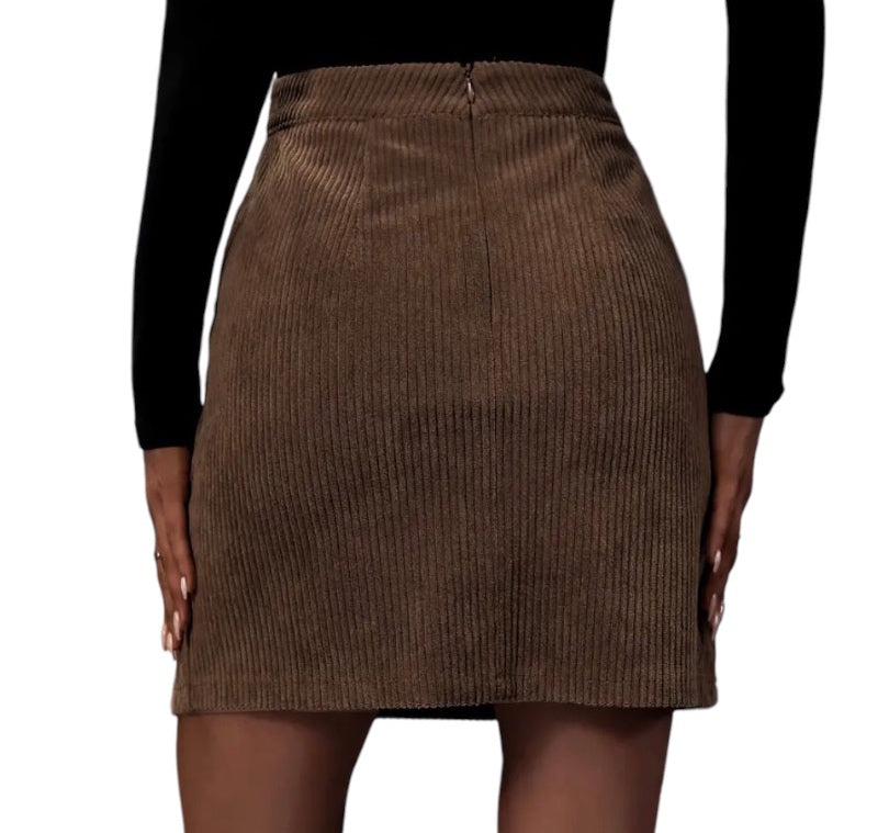 Bouncy Brown corduroy Skirt