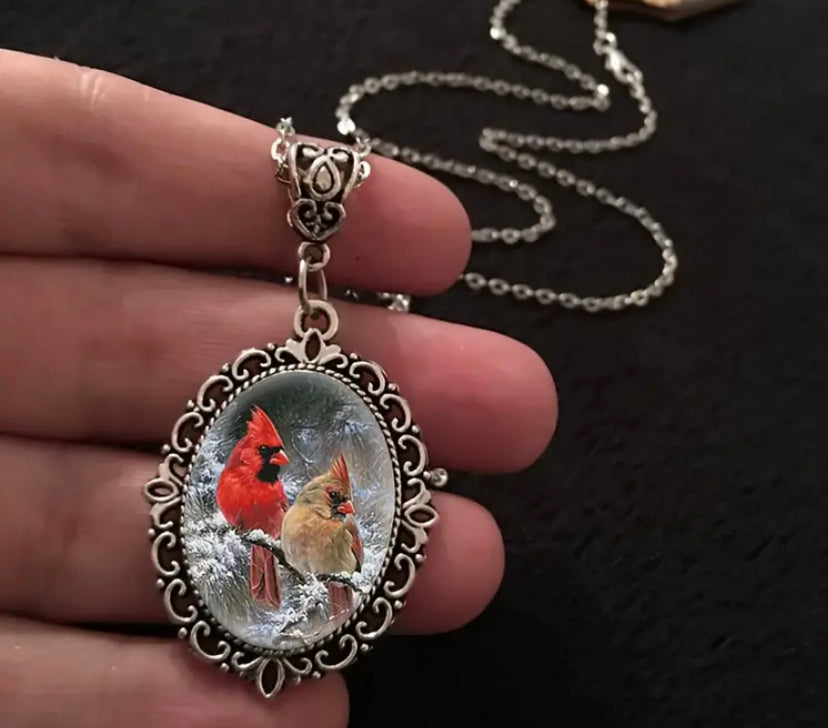 Cozy Cardinals Necklace