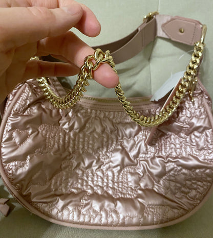 Juicy Couture Metallic pink bag with chain NWT