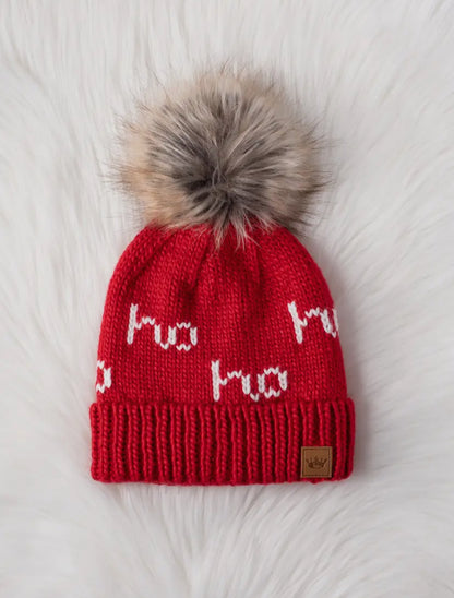 I’ll be Ho Ho Home for the holidays Pom Beanie