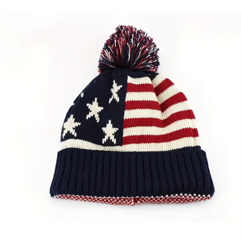 Red White & Blue beanie