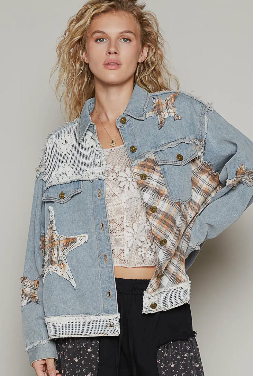 Star Patch Denim Jacket