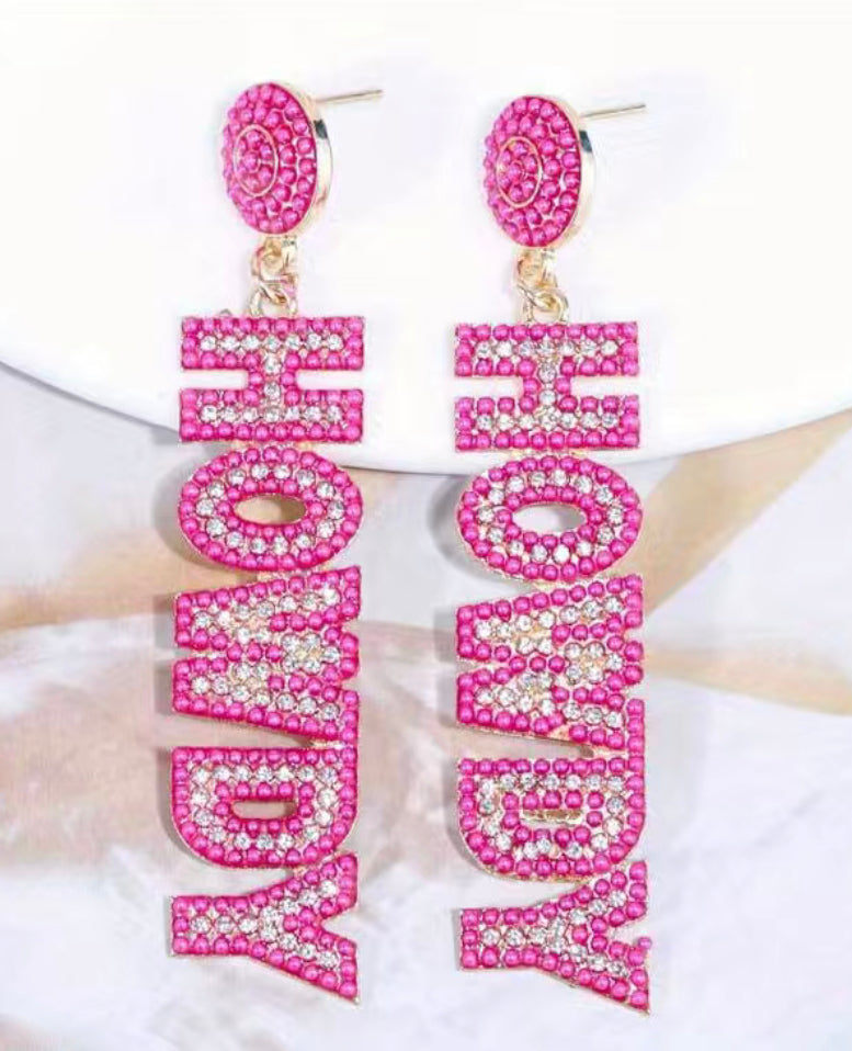Pink Southern Charm earrings