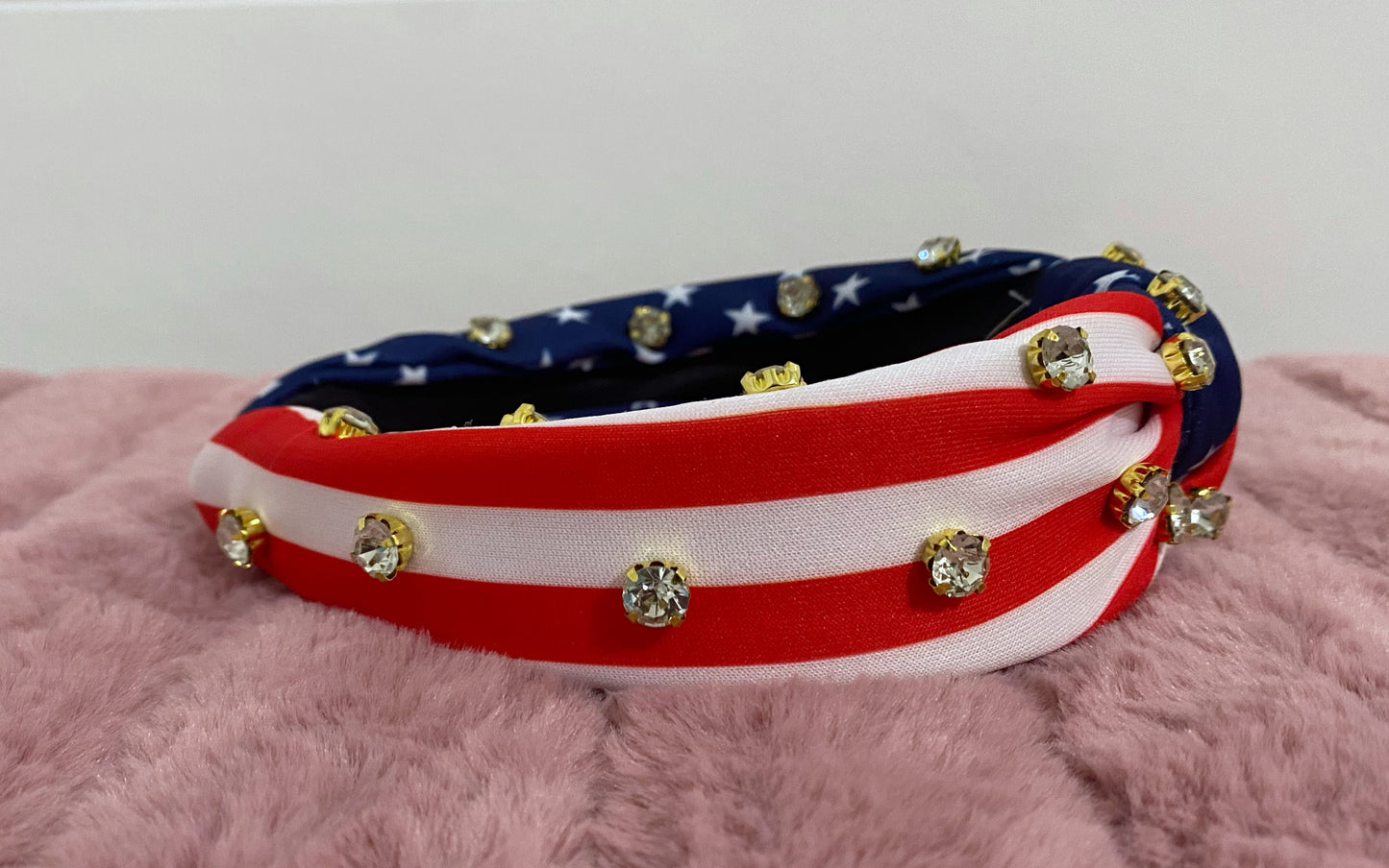 Red white and blue headband