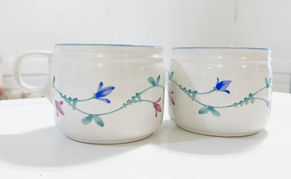 Floral Mugs Set of 2