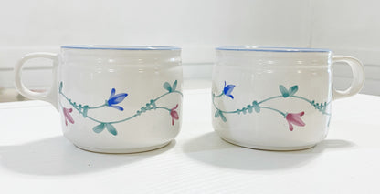 Floral Mugs Set of 2