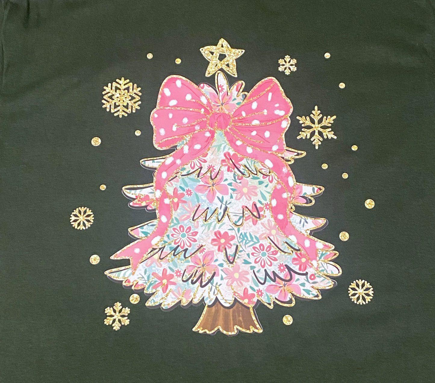 Preppy Christmas Tree Graphic Tee