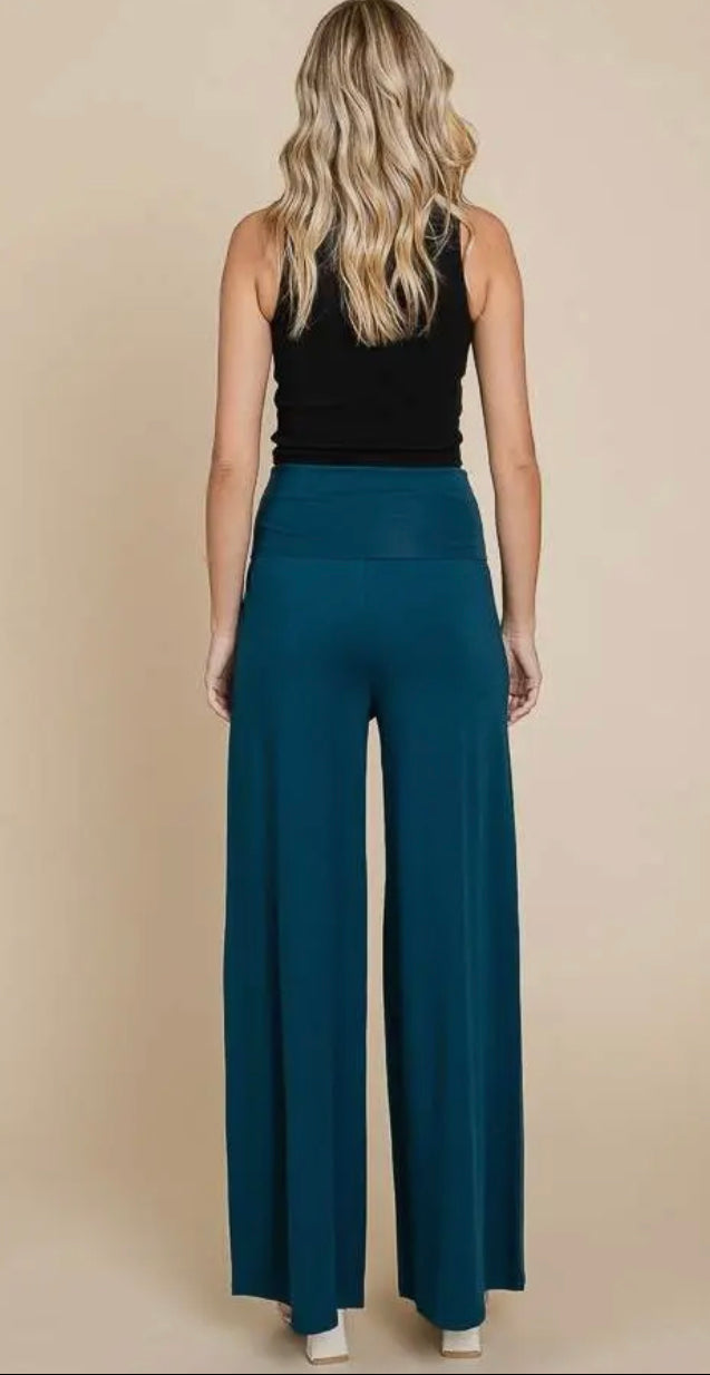 Paige Palazzo Pants: Teal