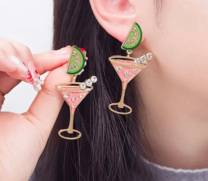 Pink Martini Earrings