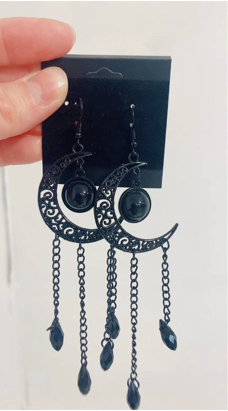 Dark Moon Earrings