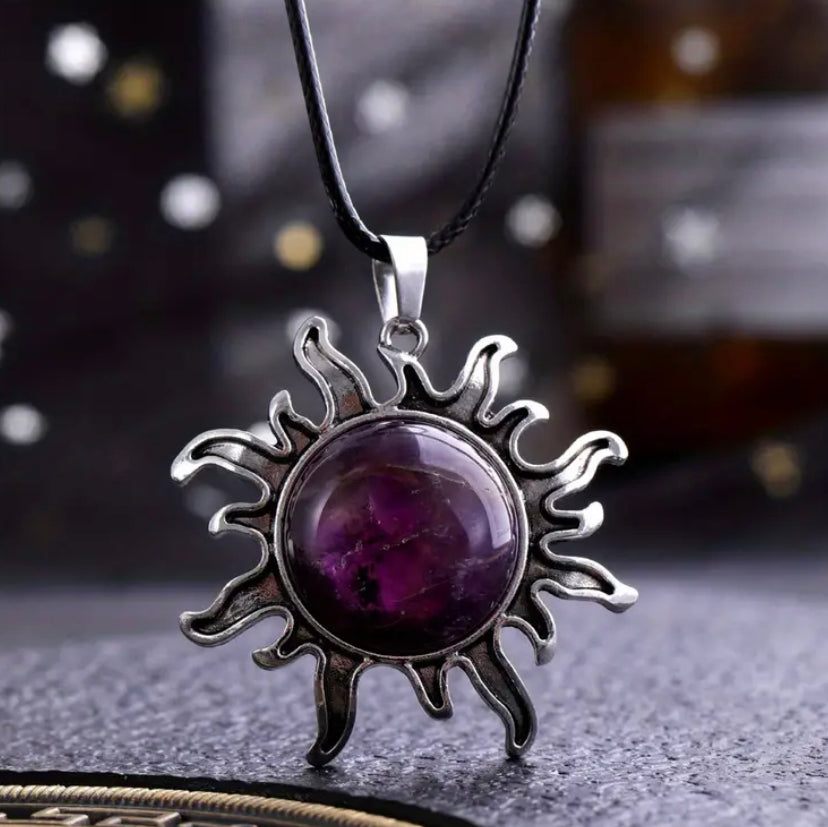 Sun Amethyst Necklace