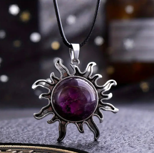 Sun Amethyst Necklace