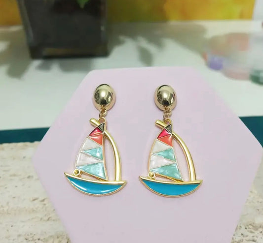 Sailboat earrings