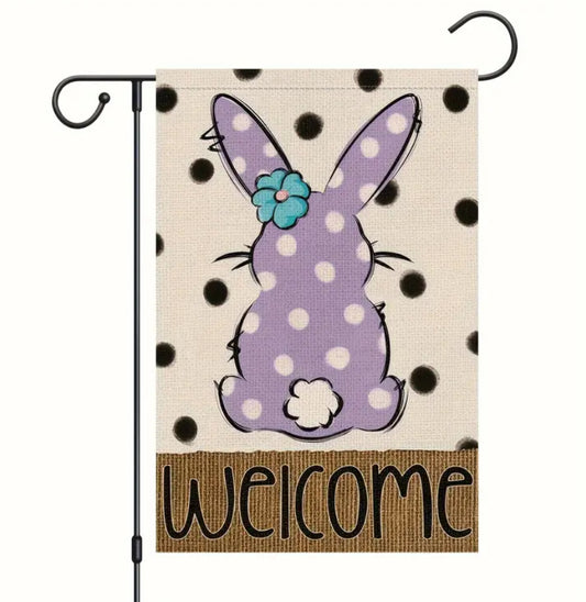 Bunny Easter Garden Flag