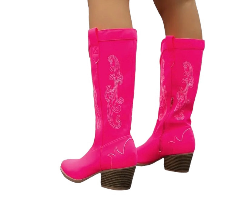 Rockin Hot Pink Boots