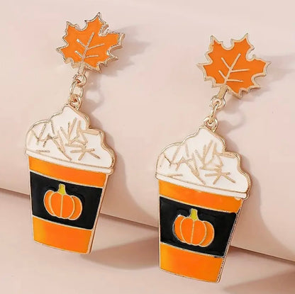 Pumpkin Latte Earrings