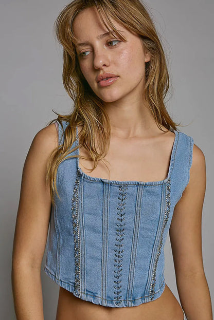 Darling in Denim Top