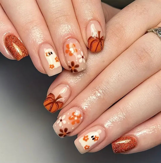 Fall Leaves Nails