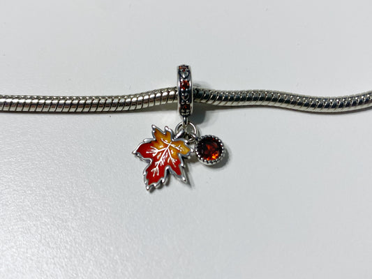 Fall Leaf Charm Bracelet