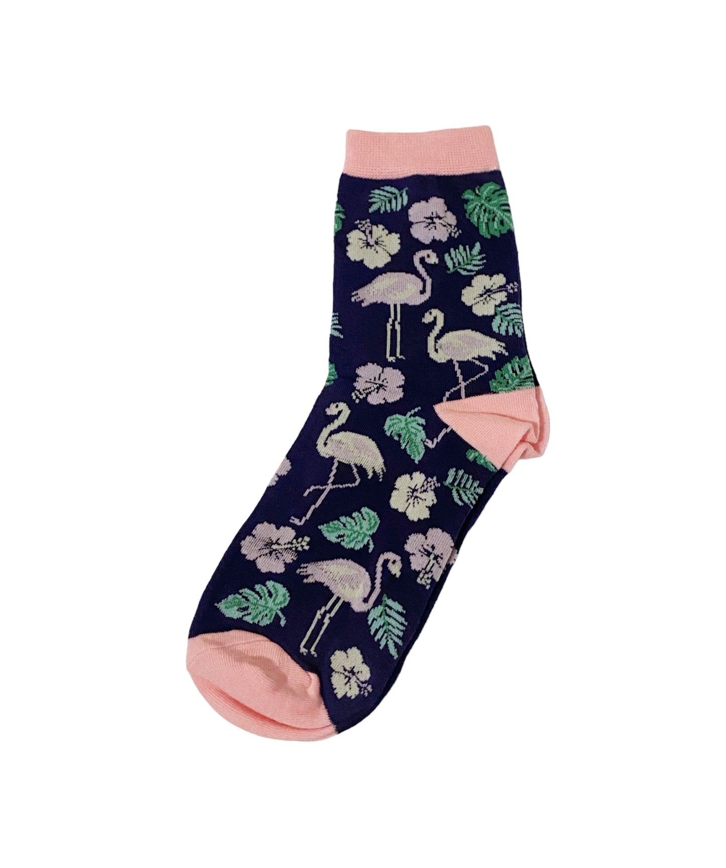 Floral Flamingo Socks