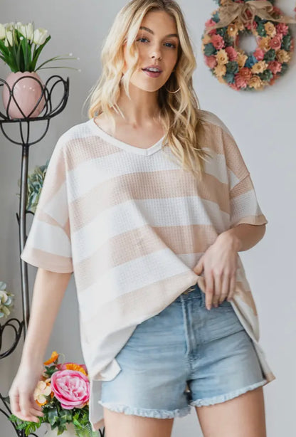 Sophia Stripe Oversized top