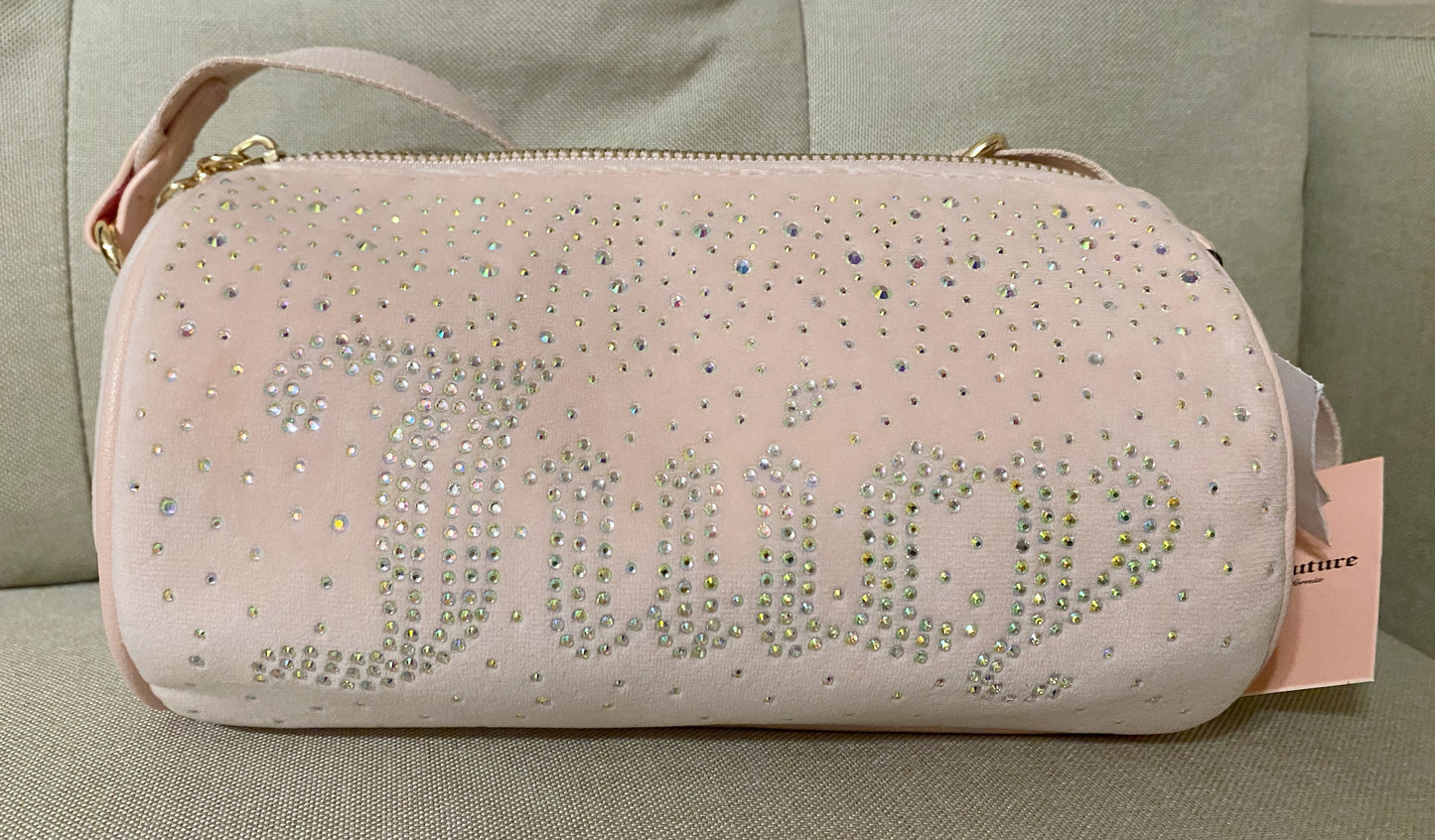 Juicy Couture Rhinestone Pink roll bag NWT