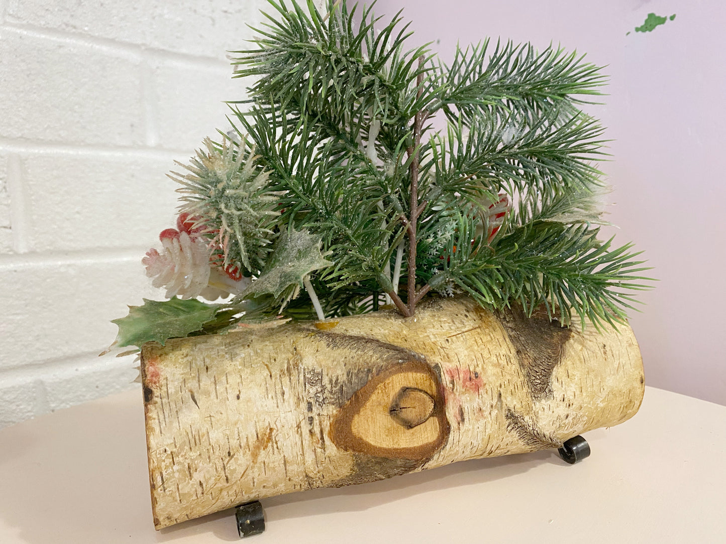 Holiday Log Decor