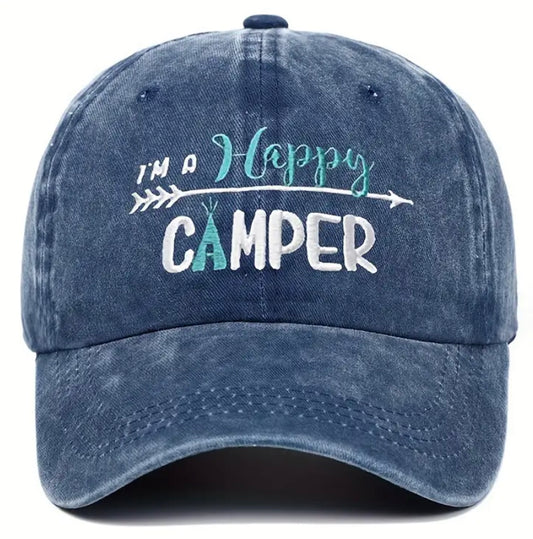 Happy Camper hat: Navy