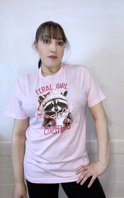 Feral Girl Christmas Graphic Tee