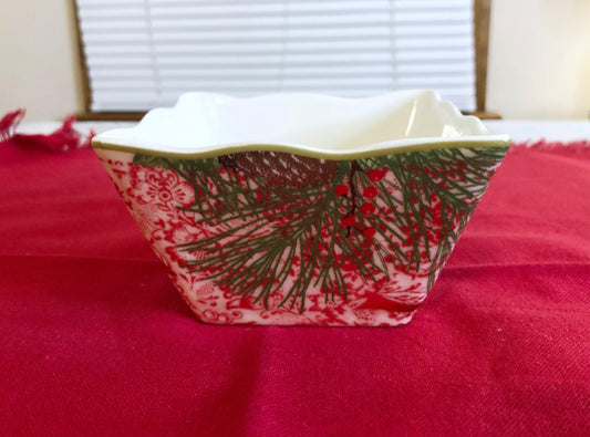 Christmas Flower Holiday Bowl